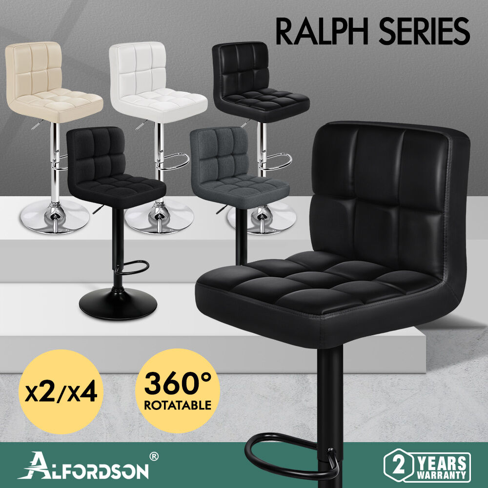 ALFORDSON Bar Stools Kitchen Swivel Dining Chairs Gas Lift Leather/Fabric - Picture 15 of 1,456