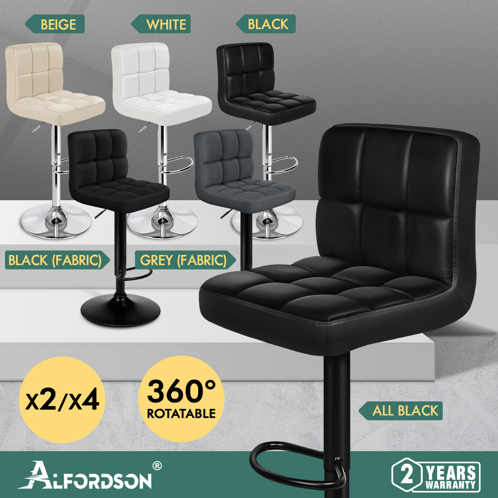 ALFORDSON Bar Stools Kitchen Swivel Gas Lift Wooden Dining Chairs x1/x2/x4 - Picture 18 of 1,152