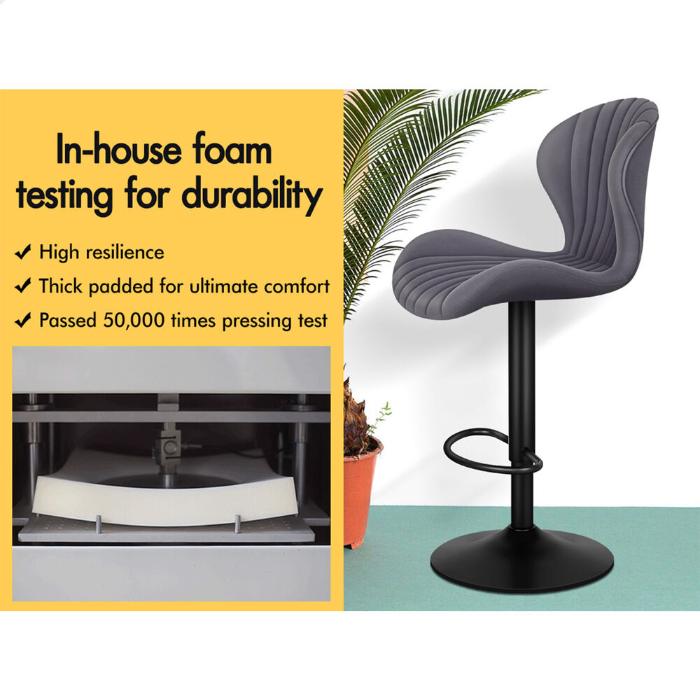 ALFORDSON Bar Stools Kitchen Swivel Dining Chairs Gas Lift Leather/Fabric - Picture 758 of 1,456