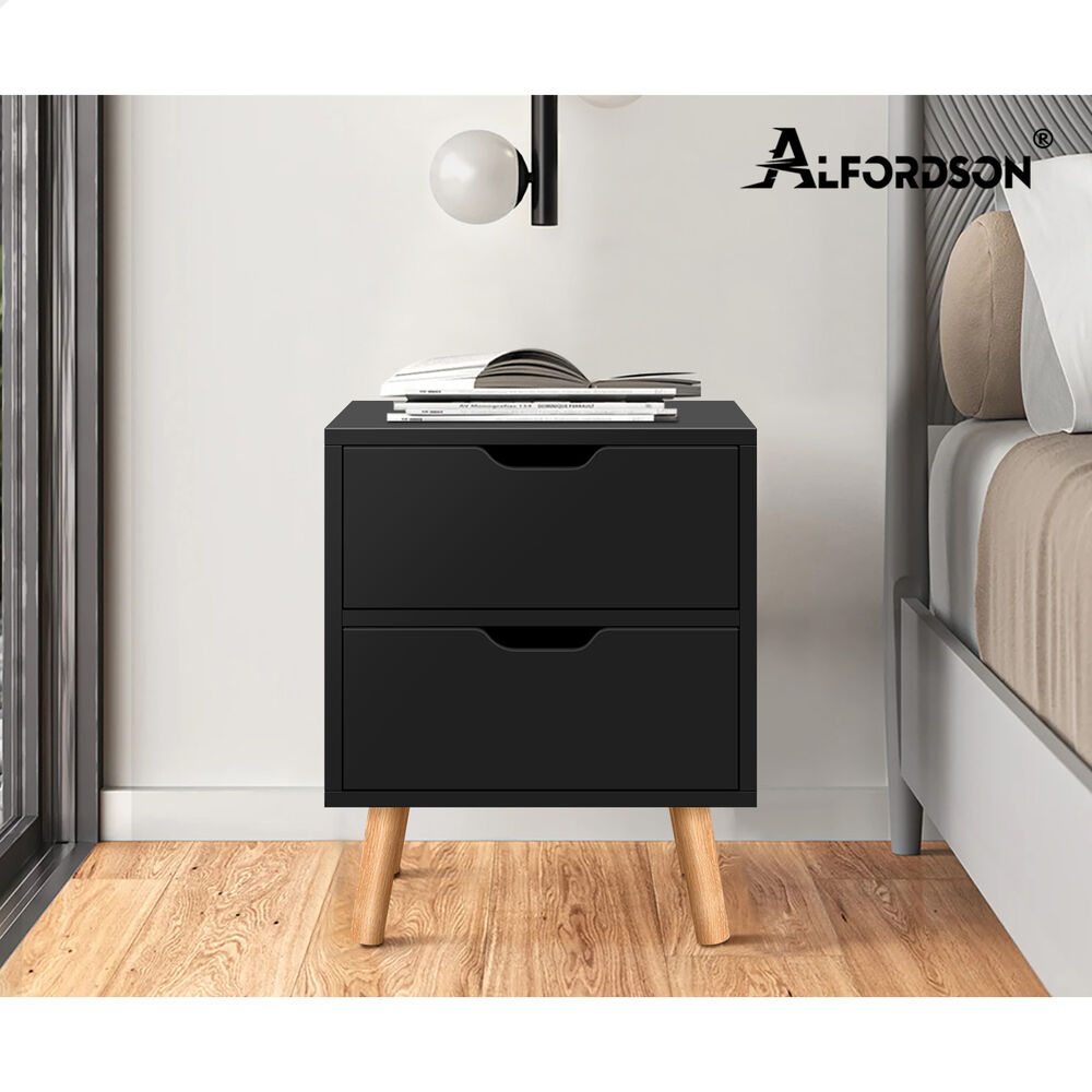 ALFORDSON Bedside Table RGB LED Nightstand 1/2/3 Drawers Side Table Storage - Picture 78 of 521
