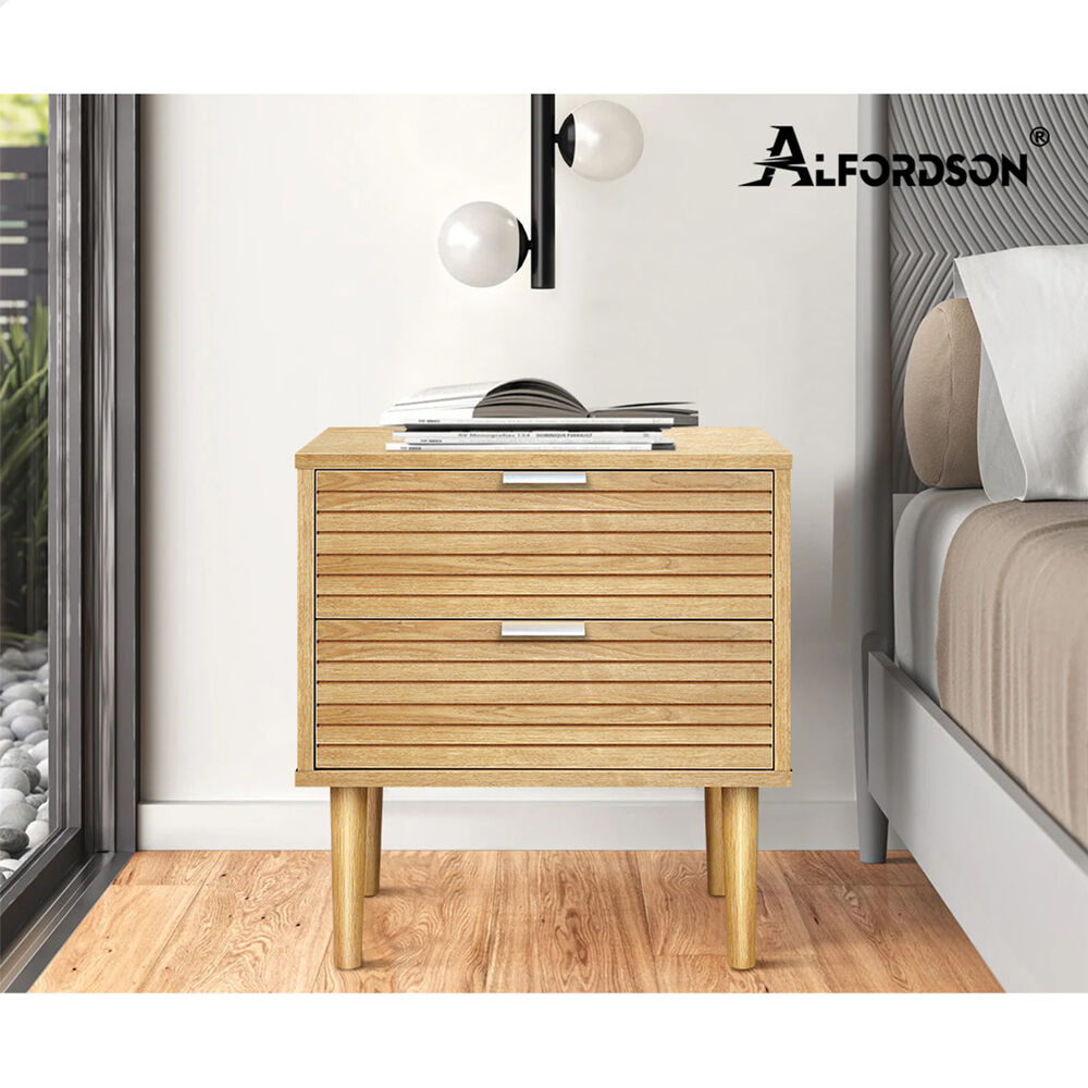 ALFORDSON Bedside Table RGB LED Nightstand 1/2/3 Drawers Side Table Storage - Picture 157 of 521