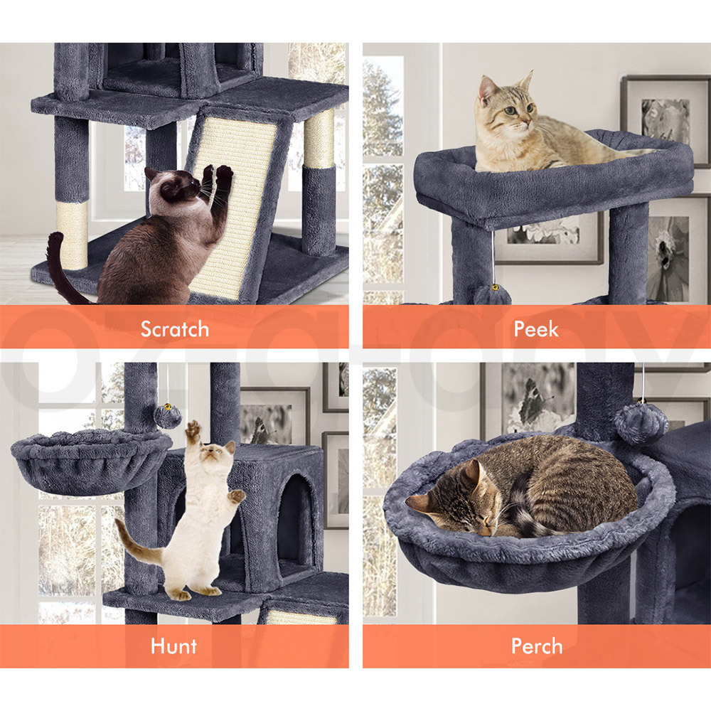 BEASTIE Cat Tree Scratching Post Scratcher Tower Condo House Furniture Bed Stand - Picture 52 of 474
