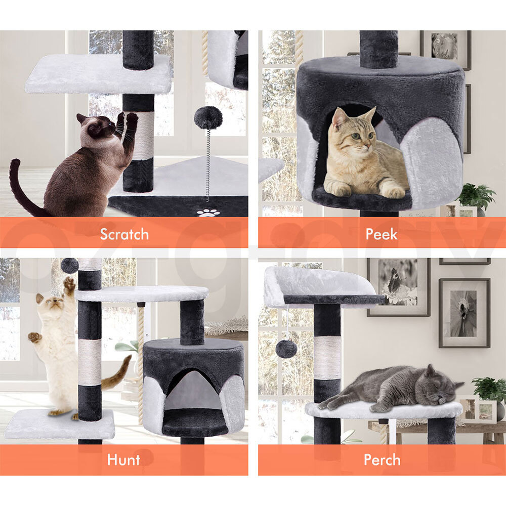BEASTIE Cat Tree Scratching Post Scratcher Tower Condo House Furniture Bed Stand - Picture 85 of 474