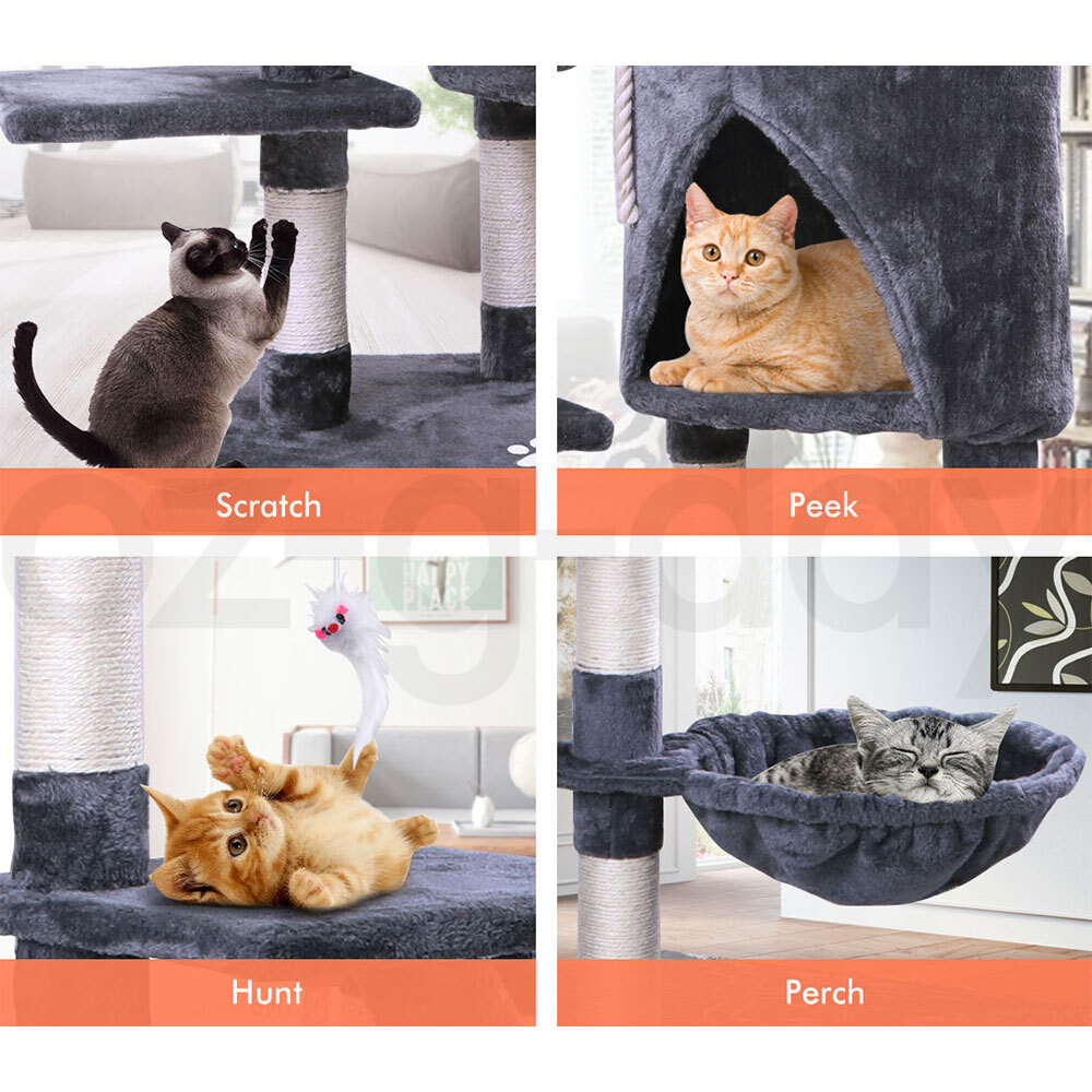 BEASTIE Cat Tree Scratching Post Scratcher Tower Condo House Furniture Bed Stand - Picture 117 of 474