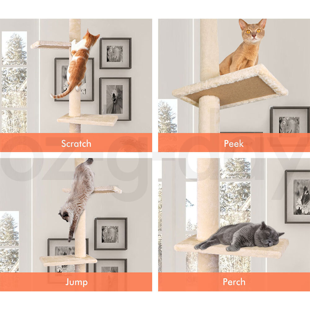 BEASTIE Cat Tree Scratching Post Scratcher Tower Condo House Furniture Bed Stand - Picture 358 of 474