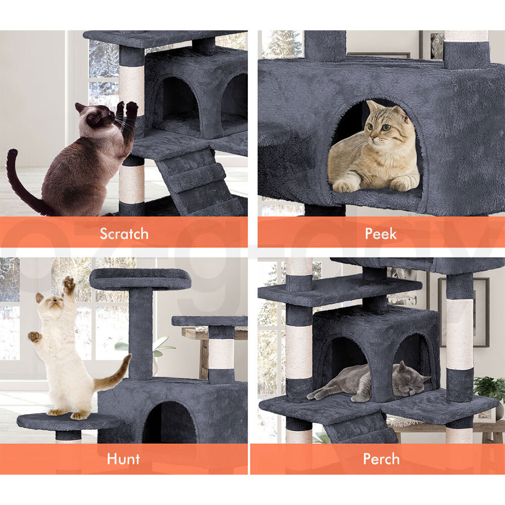 BEASTIE Cat Tree Scratching Post Scratcher Tower Condo House Furniture Bed Stand - Picture 150 of 474