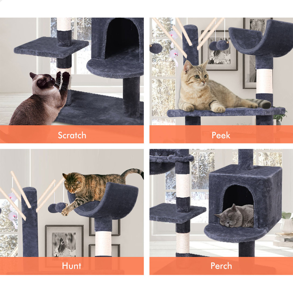 BEASTIE Cat Tree Scratching Post Scratcher Tower Condo House Furniture Bed Stand - Picture 247 of 474