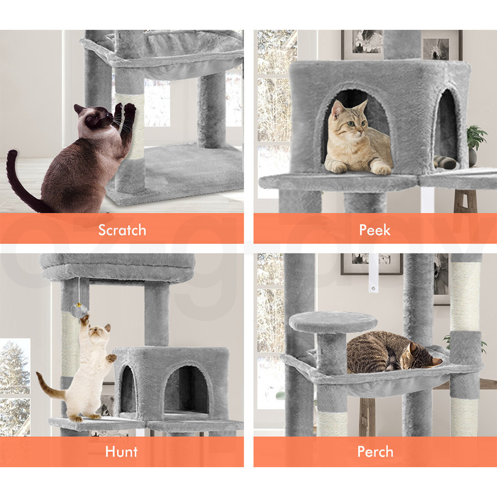 BEASTIE Cat Tree Scratching Post Scratcher Tower Condo House Furniture Bed Stand - Picture 237 of 474