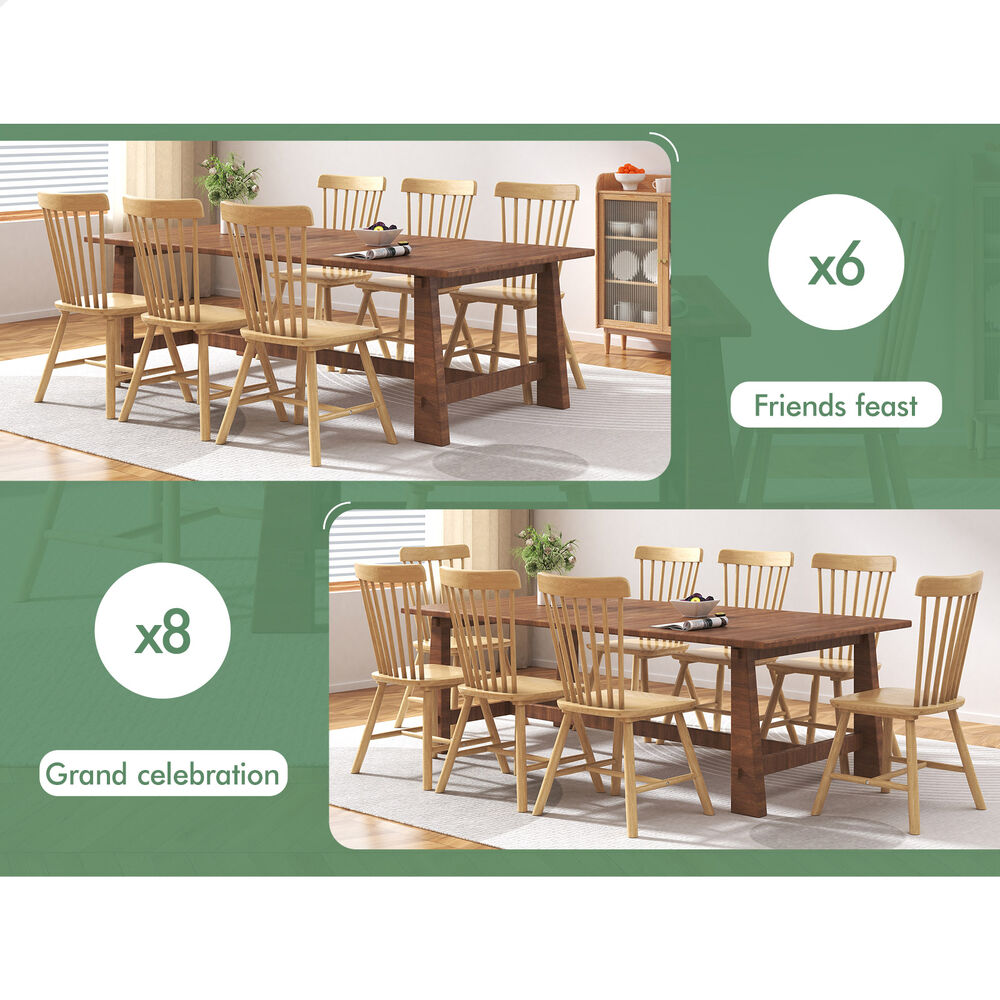 ALFORDSON Dining Chairs Kitchen Swivel PU Leather Sherpa Velvet Wooden x1/x2/x4 - Picture 586 of 592