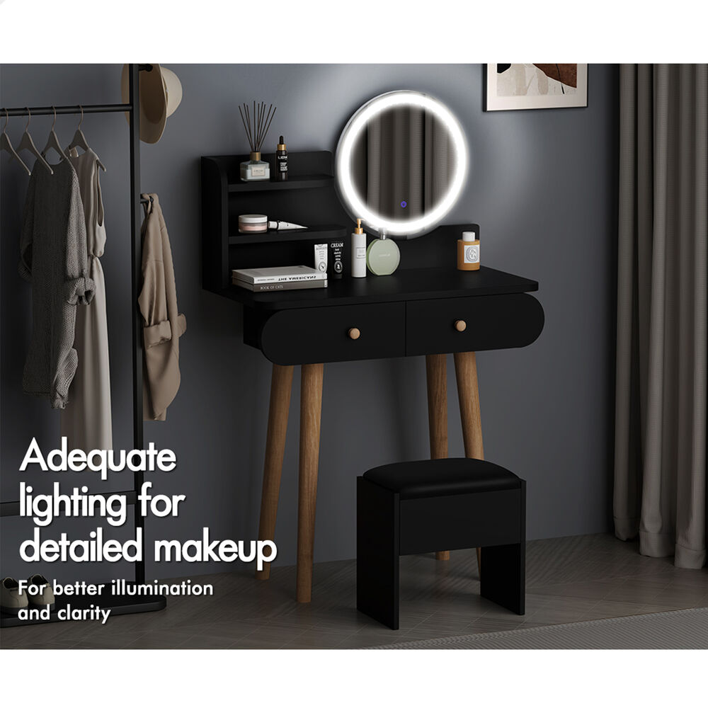 ALFORDSON Dressing Table Stool Set Makeup Mirror Storage Vanity Desk LED Bulbs - Picture 238 of 520