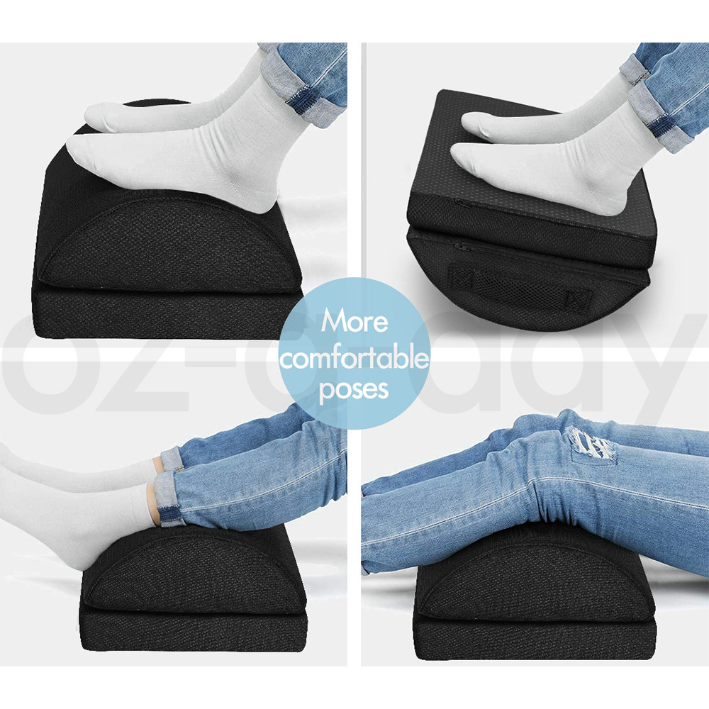 STARRY EUCALYPT Foot Rest Stool Adjustable Foot Pad Foam Pillow Under Desk - Picture 18 of 42