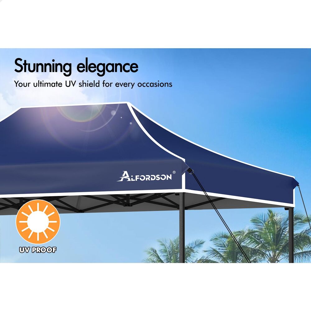 ALFORDSON Gazebo 3x4.5m Pop Up Marquee Outdoor Folding Tent Wedding Party Canopy - Picture 33 of 99