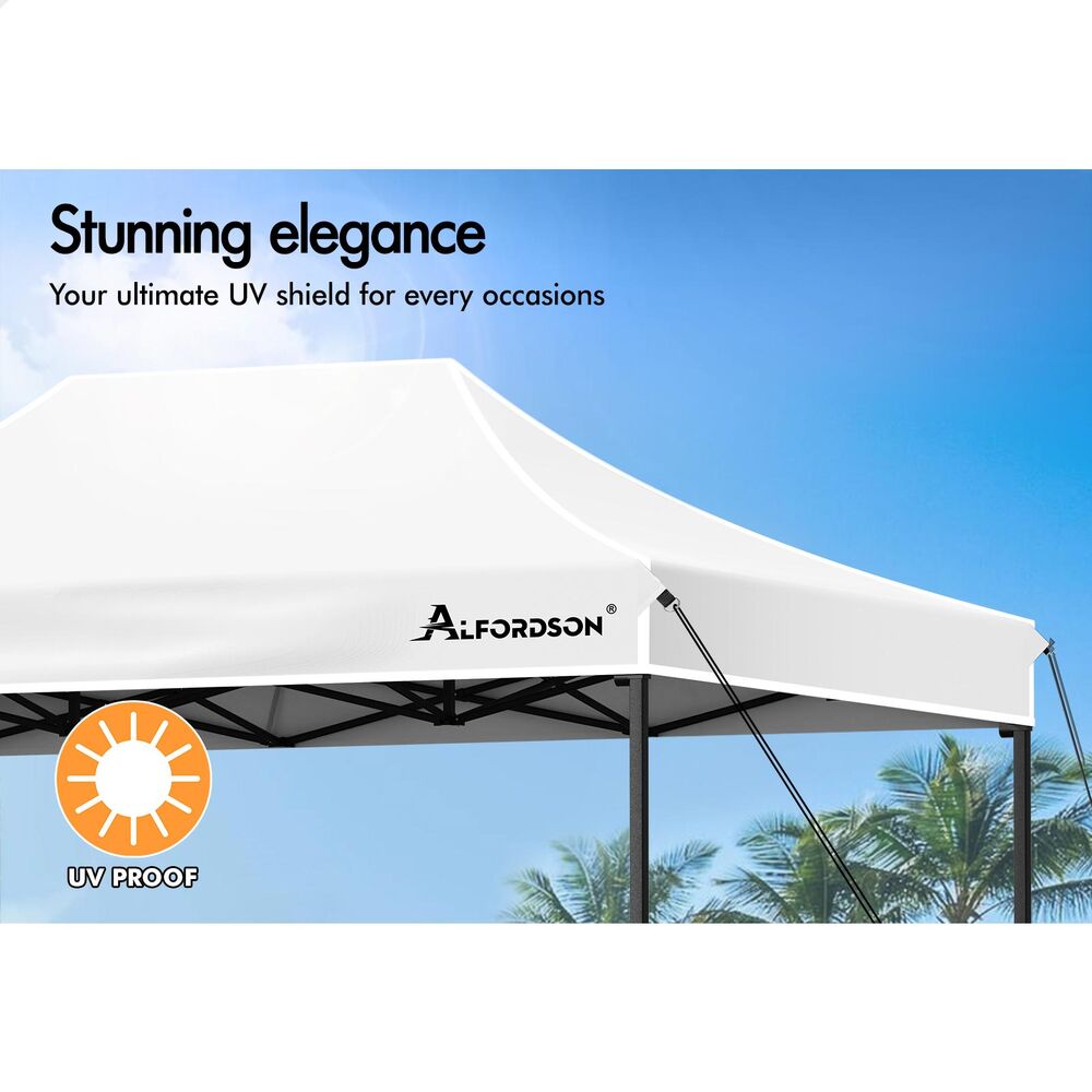 ALFORDSON Gazebo 3x4.5m Pop Up Marquee Outdoor Folding Tent Wedding Party Canopy - Picture 45 of 99