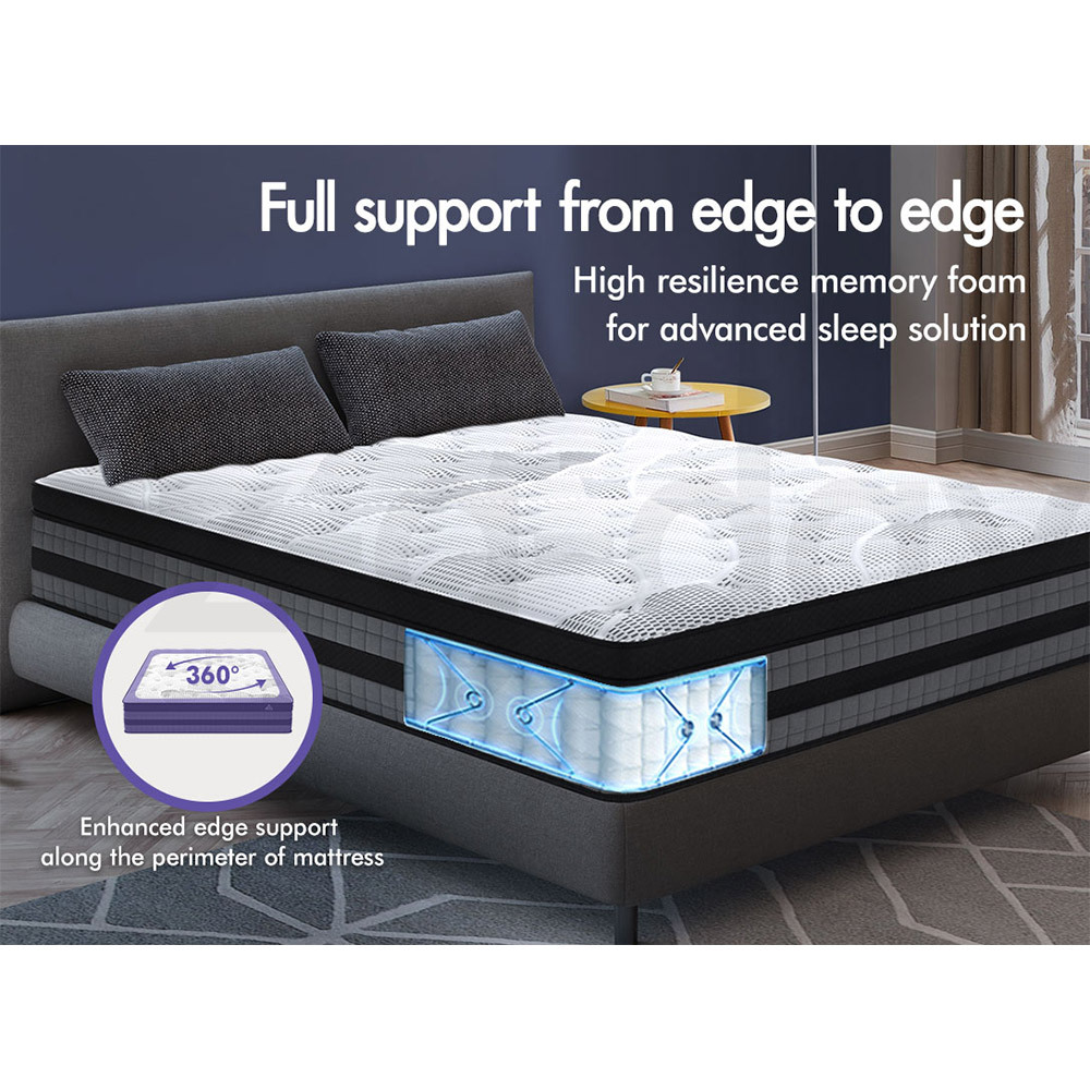 STARRY EUCALYPT Mattress Queen Double King Single Bed Spring Foam Euro PillowTop - Picture 54 of 876