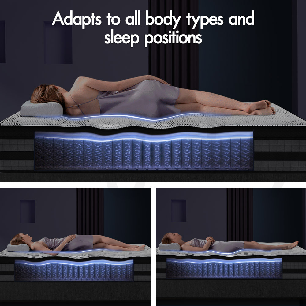 STARRY EUCALYPT Mattress Pocket Spring Latex Cool Gel Foam Queen King Single - Picture 326 of 332