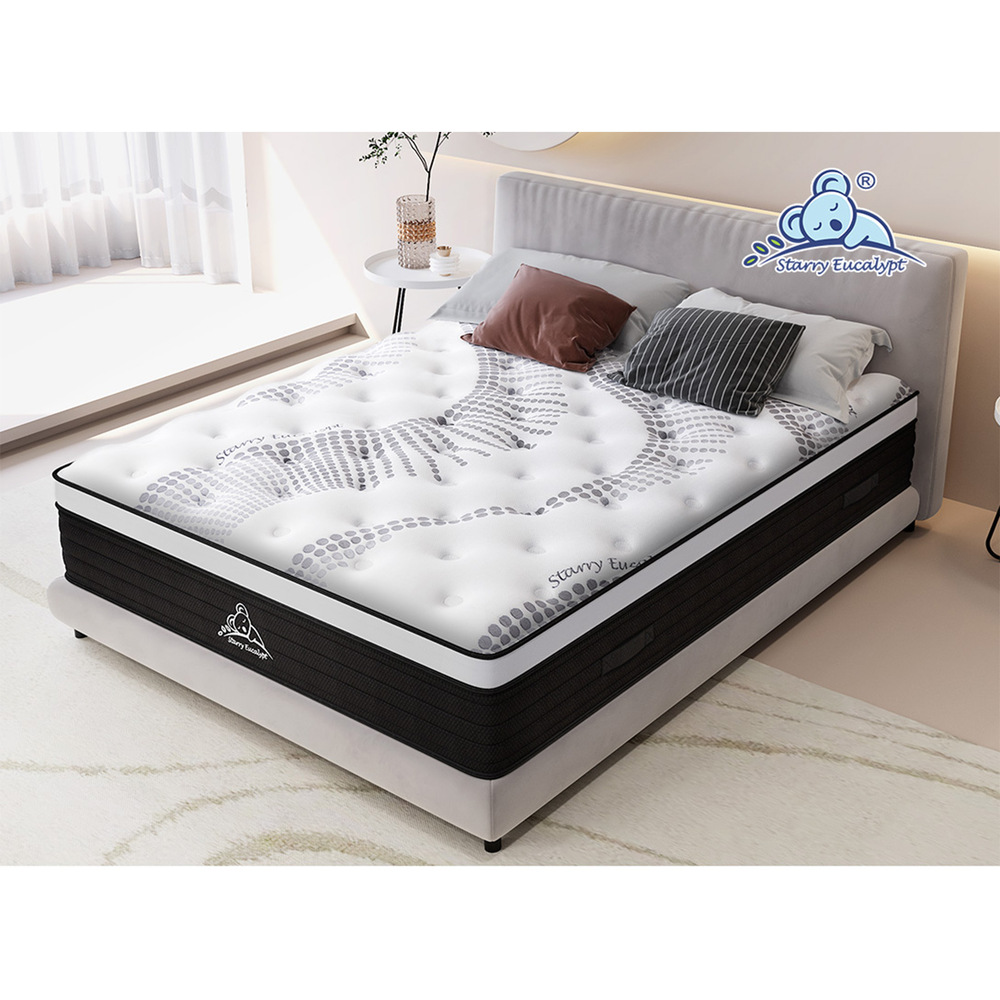 STARRY EUCALYPT Mattress Queen Double King Single Bed Spring Foam Euro PillowTop - Picture 414 of 876