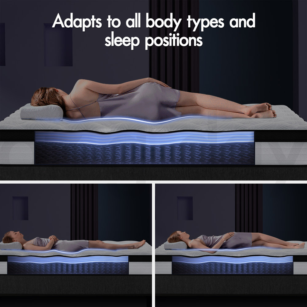 STARRY EUCALYPT Mattress Euro Top Memory Foam Bed Queen Double King Single - Picture 300 of 318
