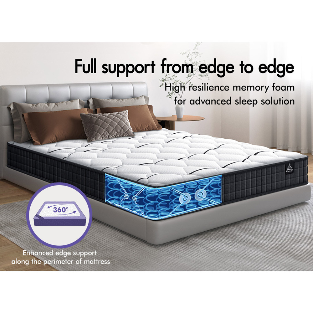 STARRY EUCALYPT Mattress Euro Top Memory Foam Bed Queen Double King Single - Picture 112 of 318
