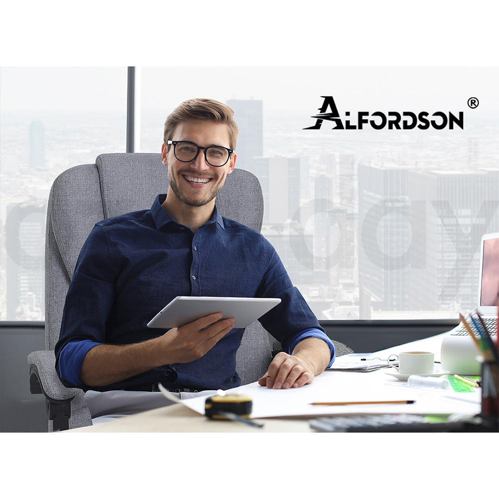 ALFORDSON Office Chair Mesh Executive Gaming Seat Leather Fabric Racing Tilt - Picture 678 of 1,188