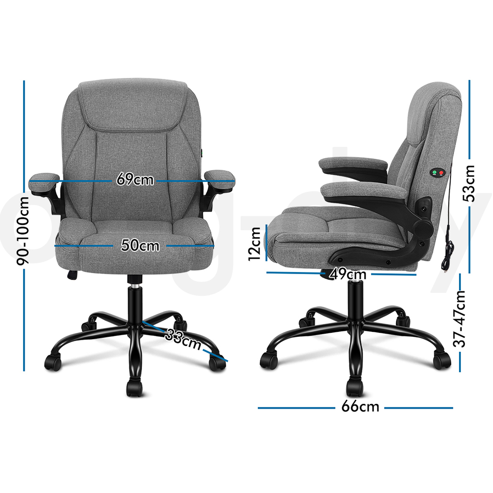 ALFORDSON Office Chair Mesh Executive Gaming Seat Leather Fabric Racing Tilt - Picture 750 of 1,188