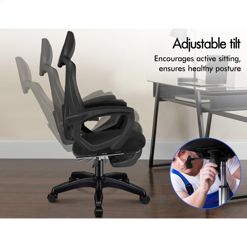ALFORDSON Mesh Office Chair Executive Computer Fabric Seat Study Work Gaming - Picture 42 of 252