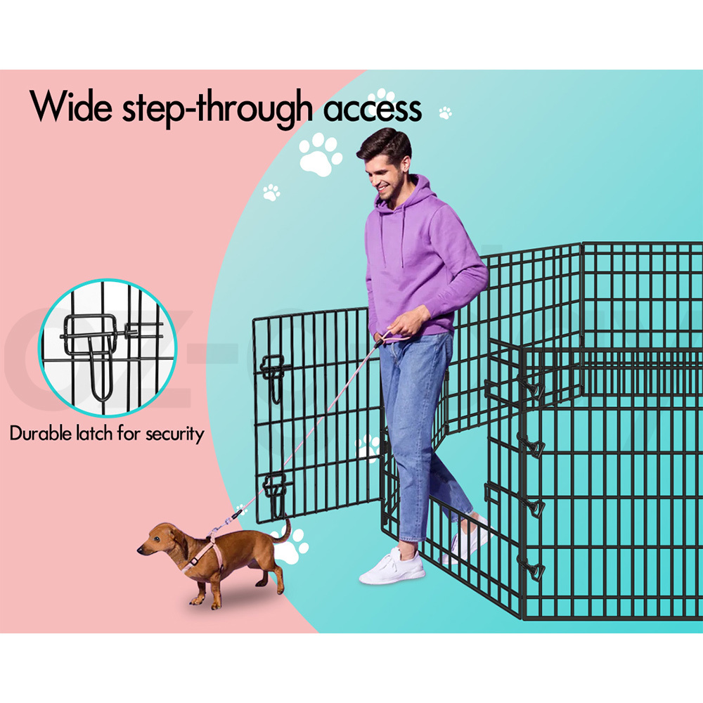 BEASTIE Dog Cage Pet Crate Kennel Cat Collapsible Metal Playpen 24"~ 48" Large - Picture 75 of 124