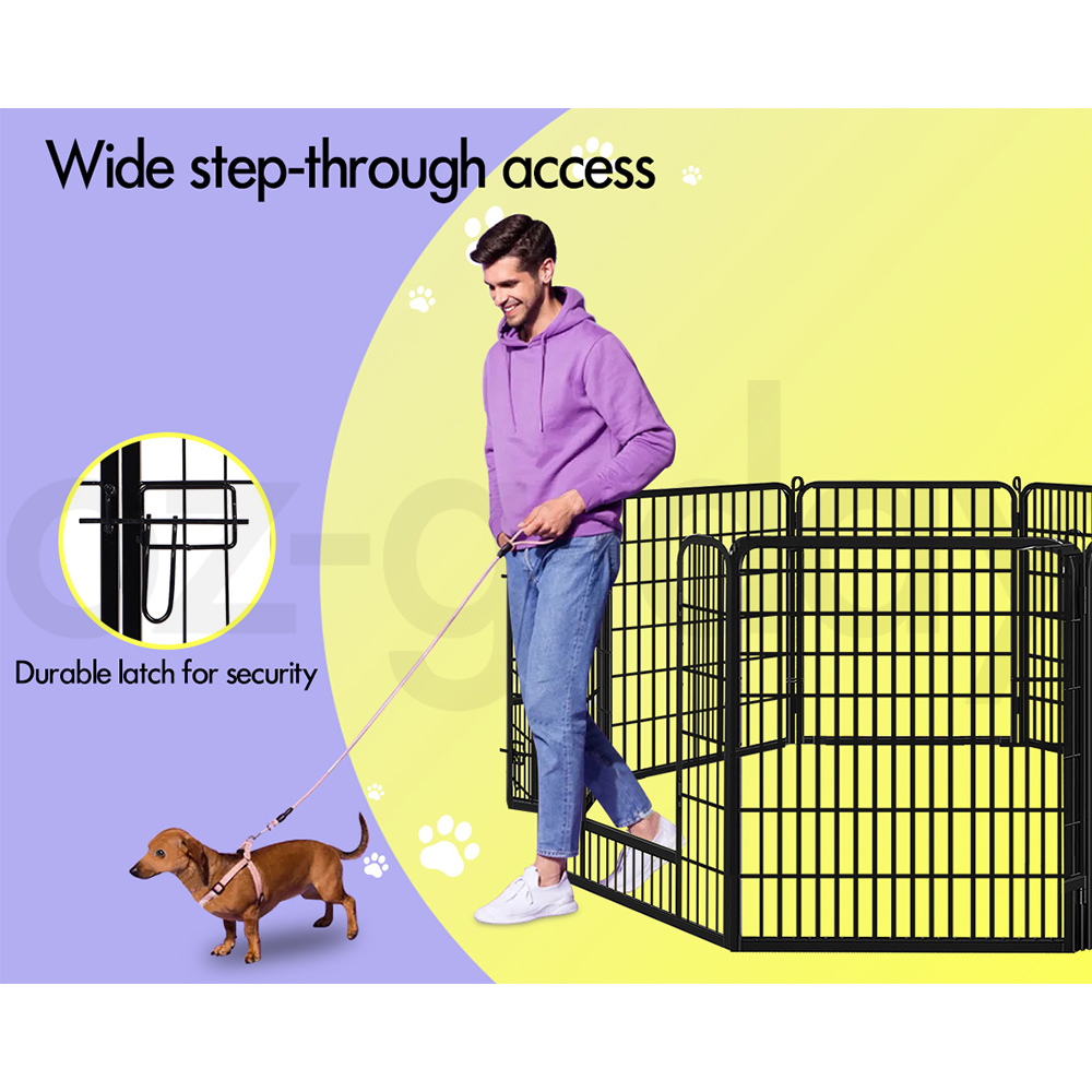 BEASTIE Dog Cage Pet Crate Kennel Cat Collapsible Metal Playpen 24"~ 48" Large - Picture 108 of 124