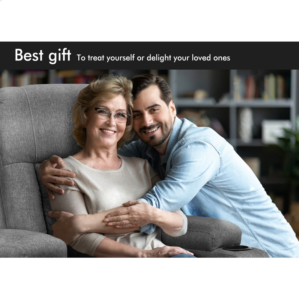 ALFORDSON Recliner Chair Armchair Power Lift Heated Massage Lounge Sofa Couch - Picture 18 of 72