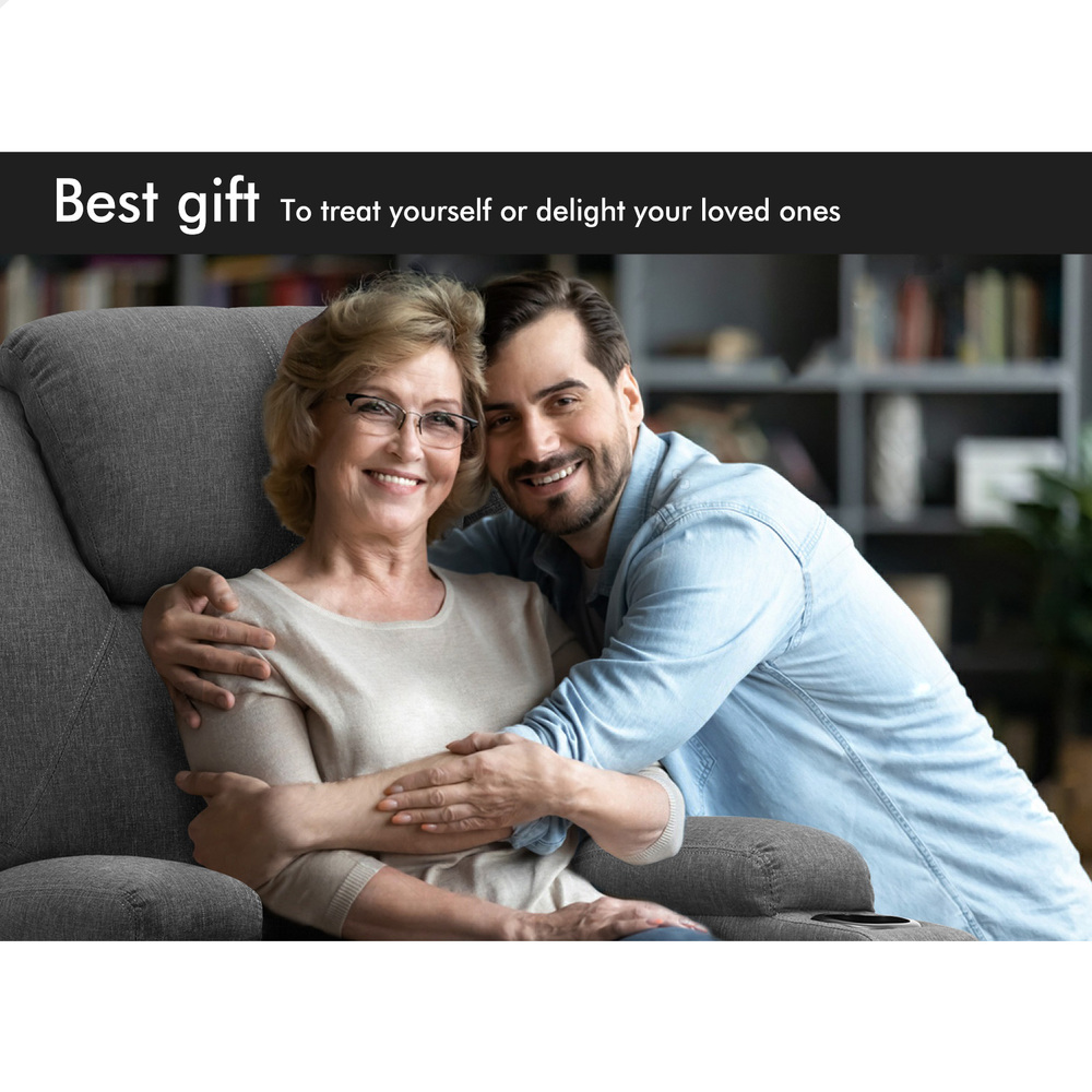 ALFORDSON Recliner Chair Armchair Power Lift Heated Massage Lounge Sofa Couch - Picture 38 of 72