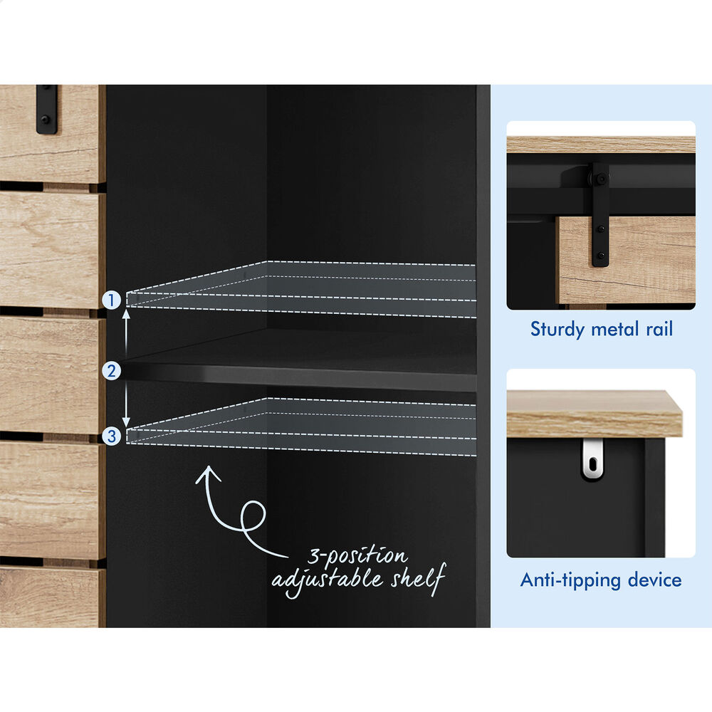 ALFORDSON Buffet Sideboard Cupboard Cabinet Storage Kitchen Hallway Doors Drawer - Picture 66 of 240