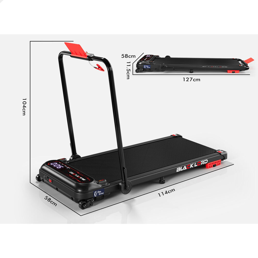 BLACK LORD Treadmill Electric Walking Pad Home Office Gym Fitness Remote Control - Picture 498 of 564