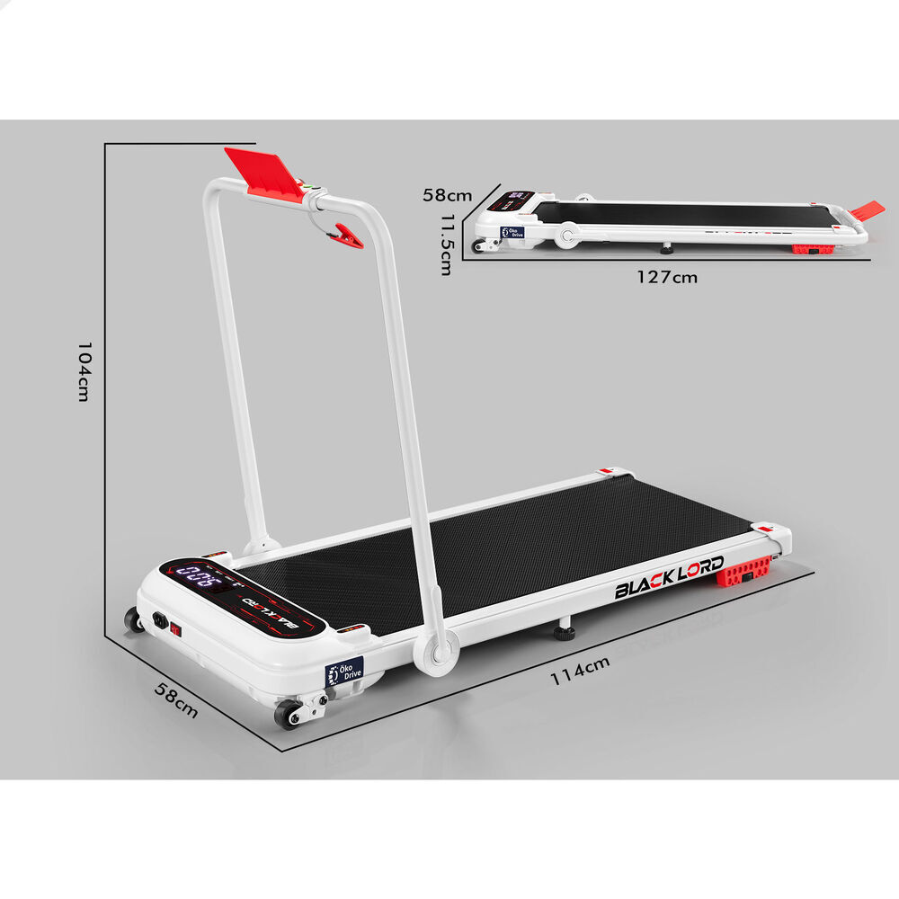 BLACK LORD Treadmill Electric Walking Pad Home Office Gym Fitness Remote Control - Picture 522 of 564