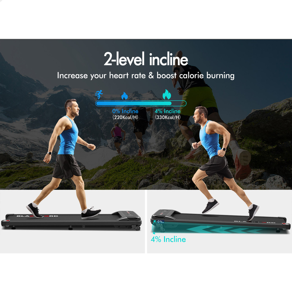 BLACK LORD Treadmill Electric Walking Pad Home Office Gym Fitness Remote Control - Picture 222 of 564