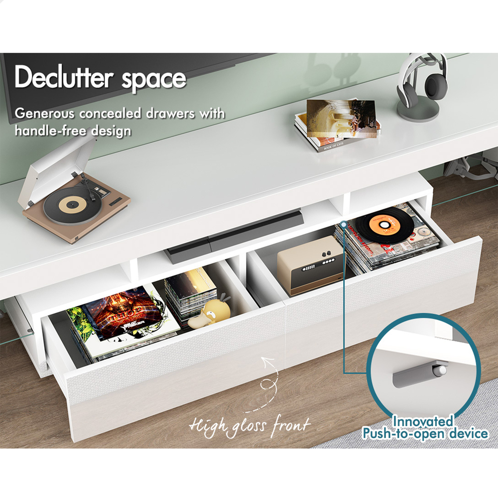 ALFORDSON Entertainment Unit TV Cabinet Stand Storage Drawer RGB LED Gloss - Picture 78 of 228