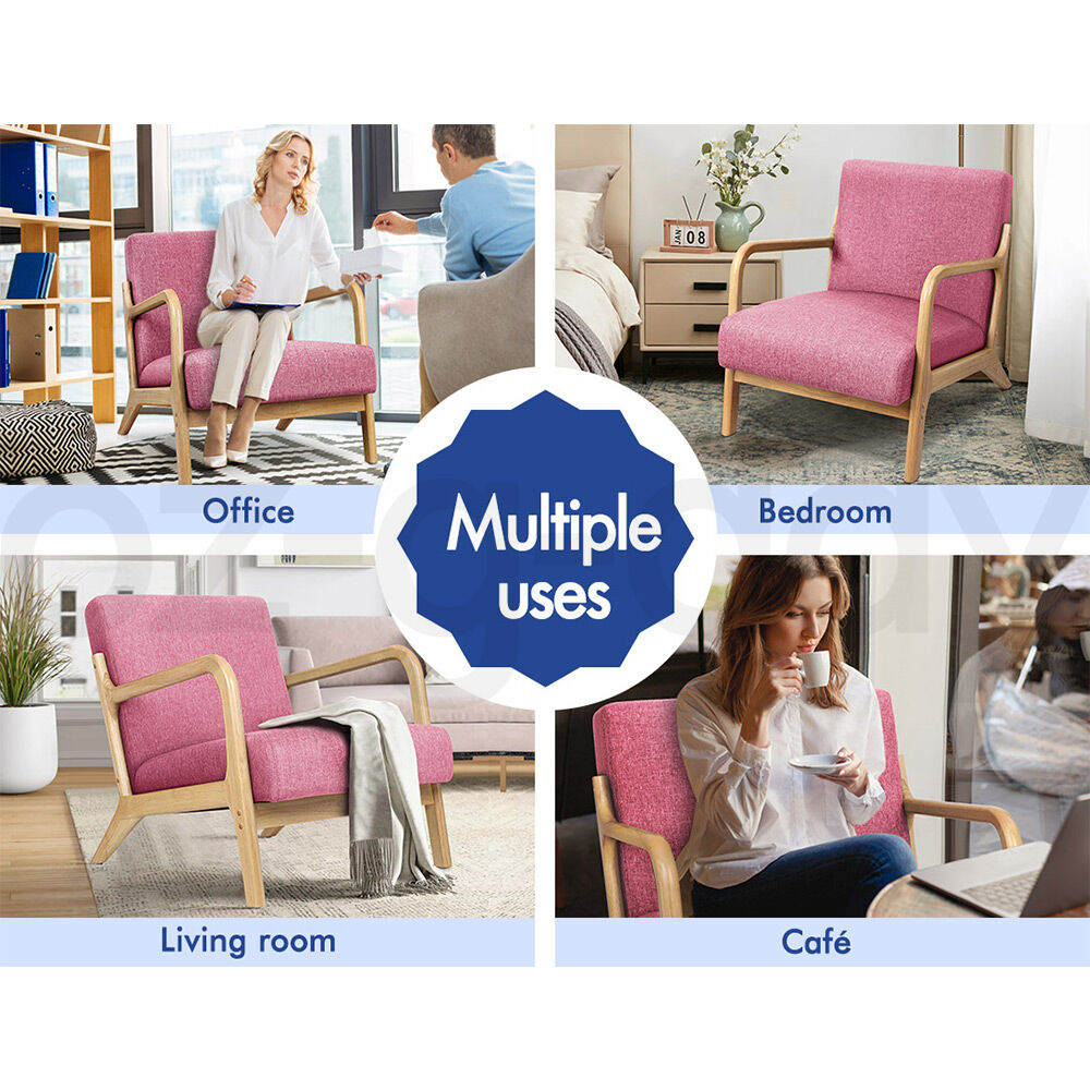 ALFORDSON Armchair Lounge Chair 1/ 2 Seater Sofa Loveseat Fabric Accent Chair - Picture 162 of 192