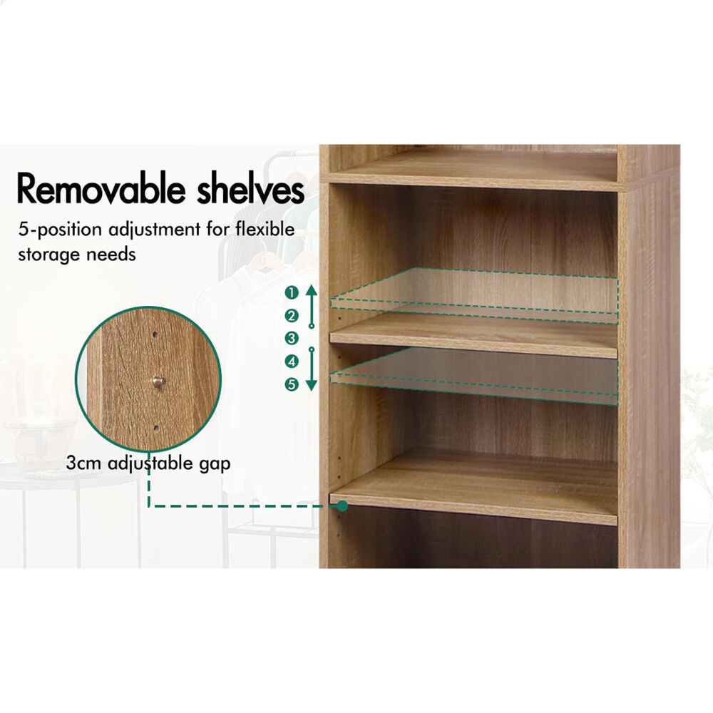 ALFORDSON Wardrobe Clothes Storage Organizer Closet Cabinet Drawers Shelves - Picture 55 of 203