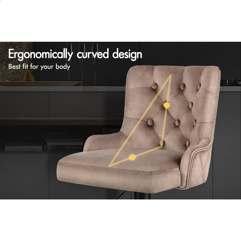 ALFORDSON Bar Stools Kitchen Swivel Dining Chairs Gas Lift Leather/Fabric - Picture 819 of 1,456
