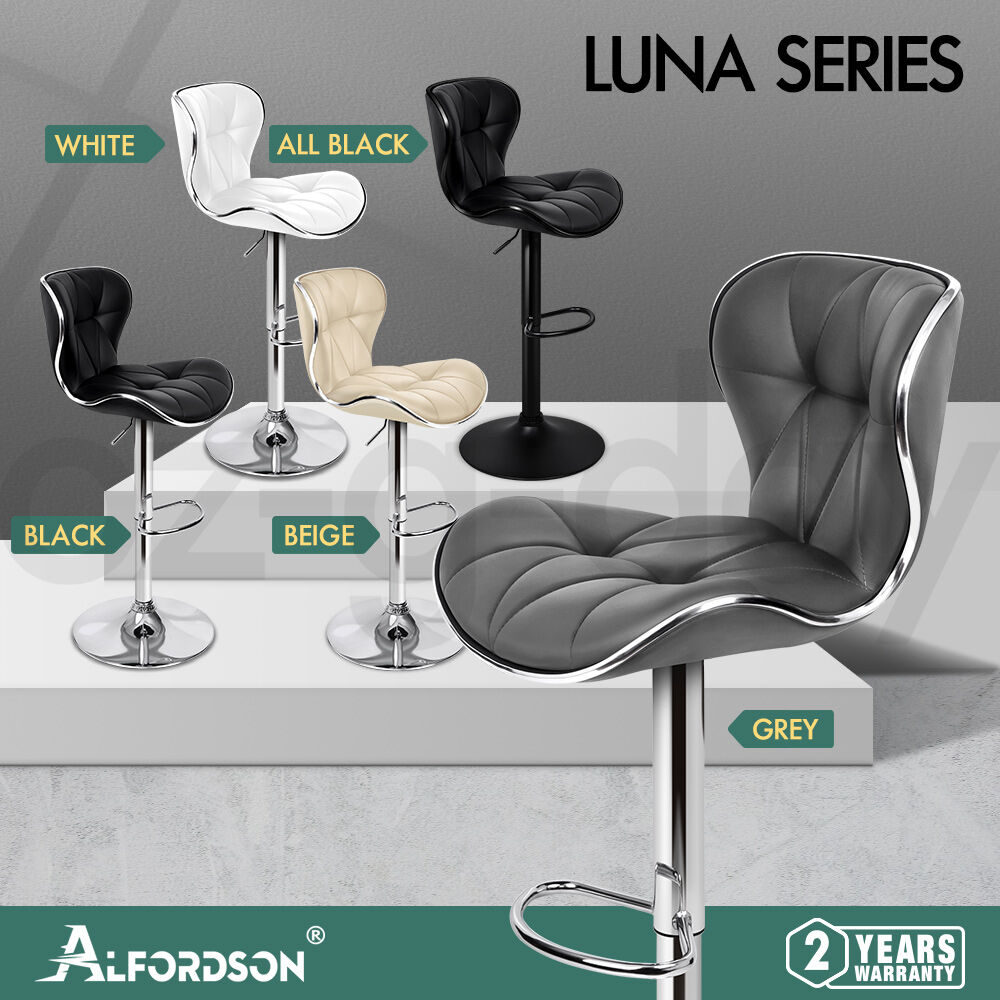 ALFORDSON Bar Stools Kitchen Swivel Dining Chairs Gas Lift Leather/Fabric - Picture 16 of 1,456