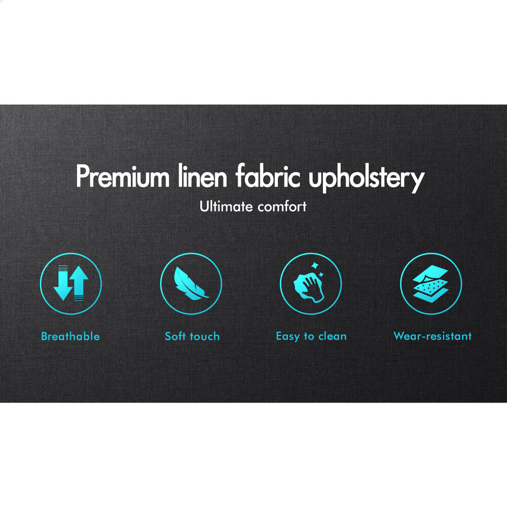 ALFORDSON Bed Frame Double Queen King RGB LED Gas Lift Storage Base Leather - Picture 393 of 1,903