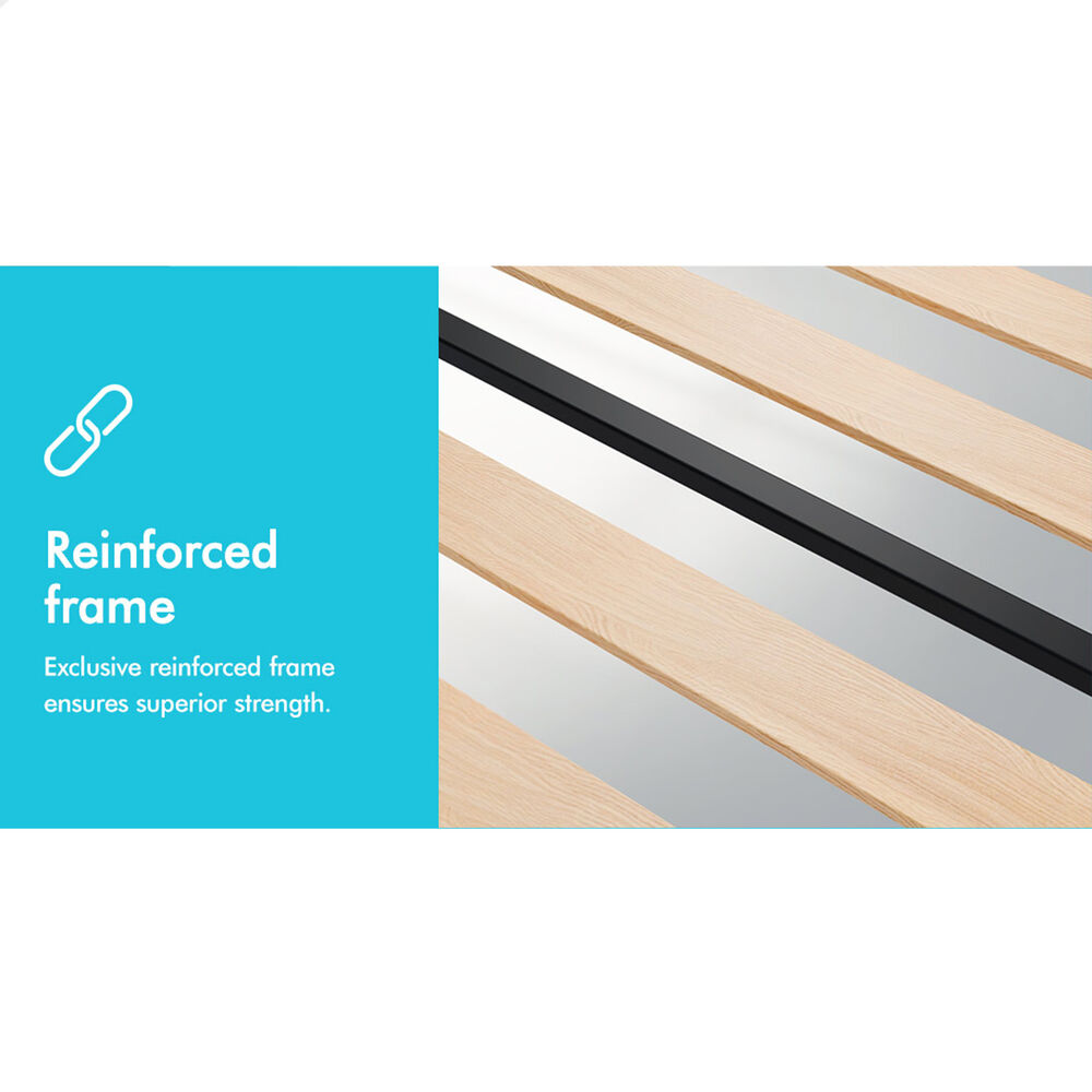 ALFORDSON Bed Frame Double Queen King RGB LED Gas Lift Storage Base Leather - Picture 1,671 of 1,903