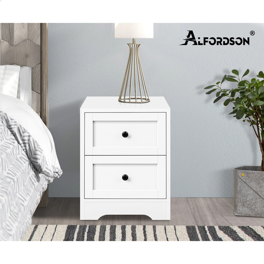 ALFORDSON Bedside Table RGB LED Nightstand 1/2/3 Drawers Side Table Storage - Picture 230 of 521