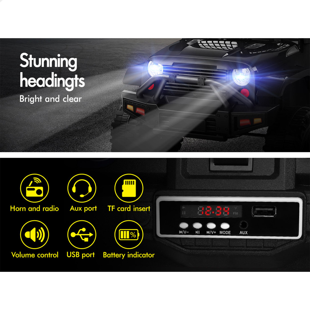 ALFORDSON Kids Ride On Car Toy Jeep Electric 12V 70W Motors R/C LED Lights MP3 - Picture 8 of 49