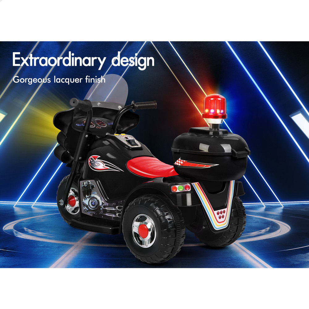 ALFORDSON Kids Ride On Car Police Motorcycle Electric Toy 25W Motor MP3 Lights - Picture 8 of 37