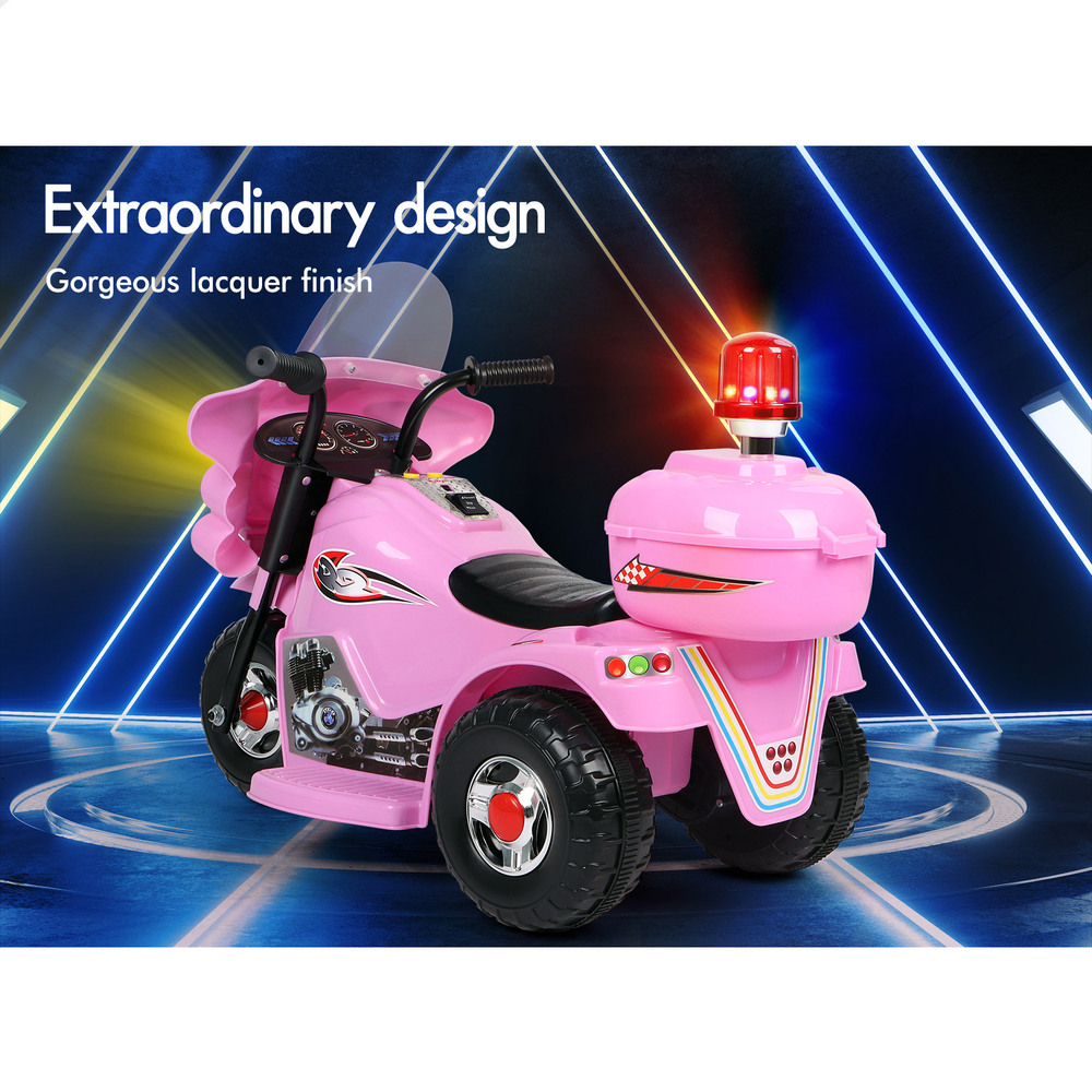 ALFORDSON Kids Ride On Car Police Motorcycle Electric Toy 25W Motor MP3 Lights - Picture 20 of 37