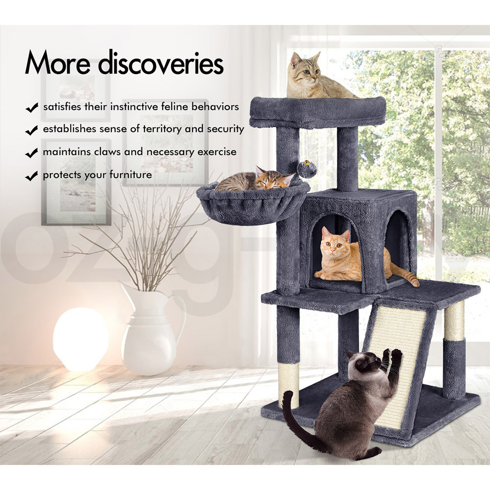 BEASTIE Cat Tree Scratching Post Scratcher Tower Condo House Furniture 100 cm - Picture 19 of 34