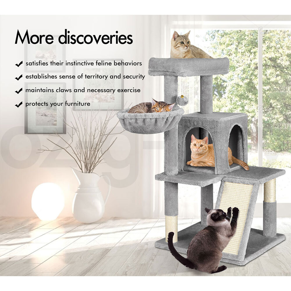 BEASTIE Cat Tree Scratching Post Scratcher Tower Condo House Furniture Bed Stand - Picture 64 of 474
