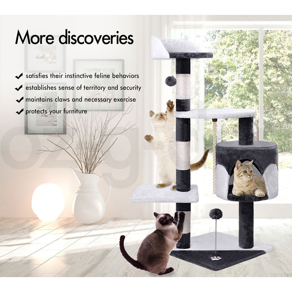 BEASTIE Cat Tree Scratching Post Scratcher Tower Condo House Furniture Bed Stand - Picture 86 of 474