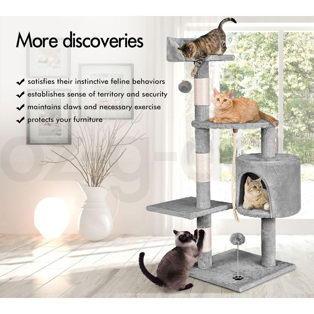 BEASTIE Cat Tree Scratching Post Scratcher Tower Condo House Furniture Bed Stand - Picture 97 of 474