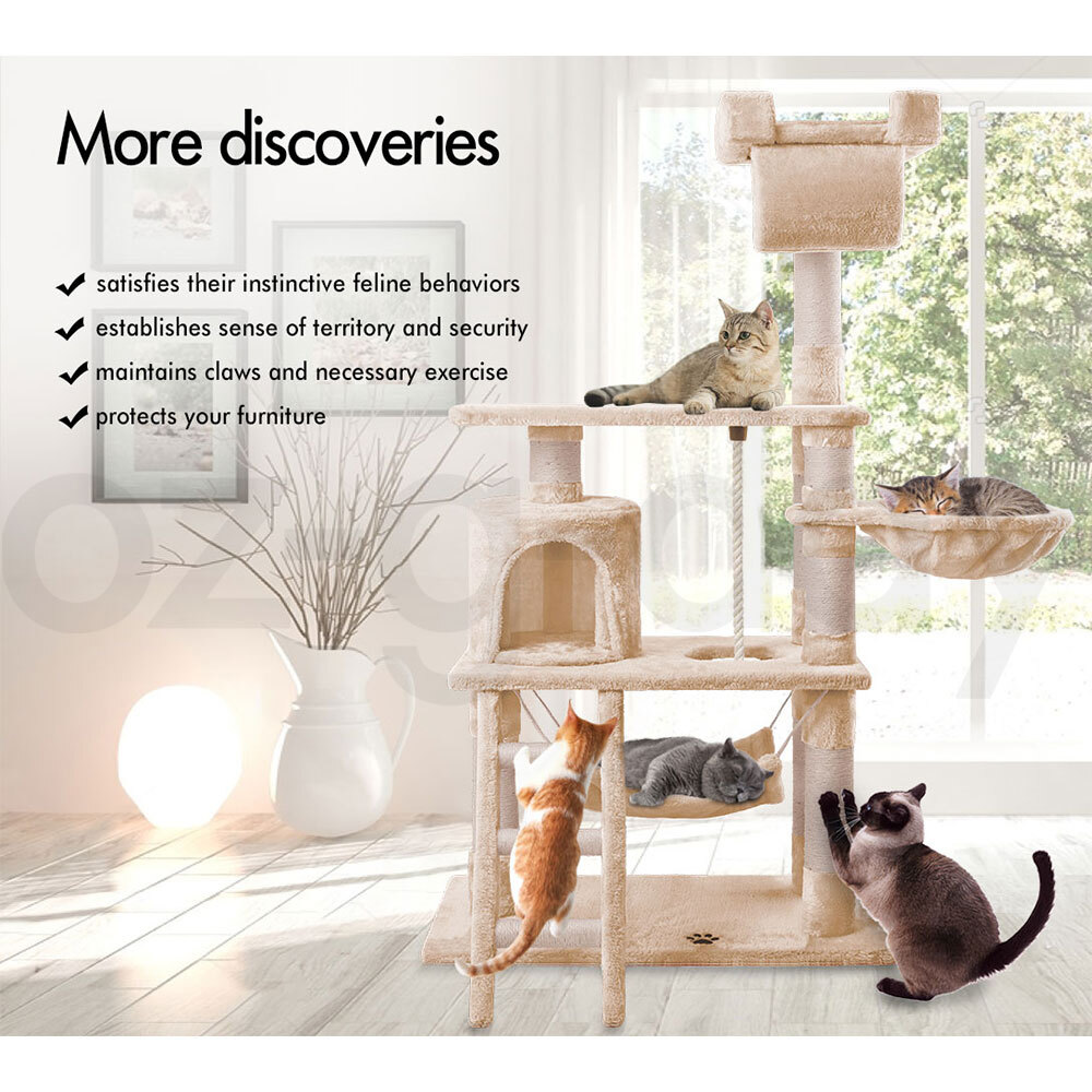 BEASTIE Cat Tree Scratching Post Scratcher Tower Condo House Furniture Bed Stand - Picture 162 of 474