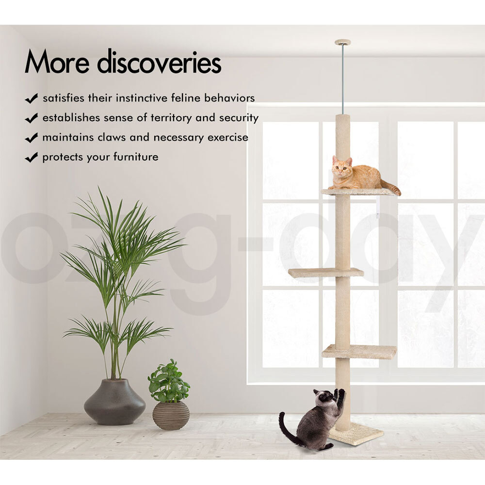 BEASTIE Cat Tree Scratching Post Scratcher Tower Condo House Furniture Bed Stand - Picture 359 of 474